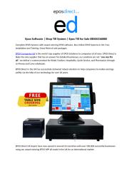 Epos Software , Shop Till System , Epos Till for Sale 08000336888.docx