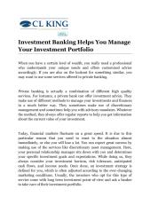Investment Banking Helps You Manage Your Investment Portfolio.pdf