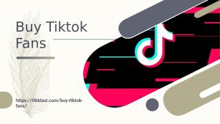 Buy Tiktok Fans.ppt